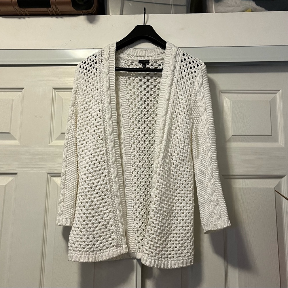 Talbots Open Front Knit Sweater Size MP